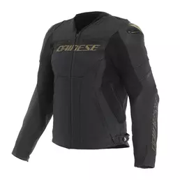 Dainese Racing 5 Leather мотокуртка Black Gold Черный (размер: 44)