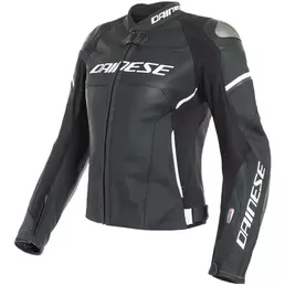 Dainese Racing 3 D-air® Lady Leather мотокуртка White Белый (размер: 46)