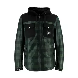 Helstons Wood Air Canvas мотокуртка Black Green Зеленый