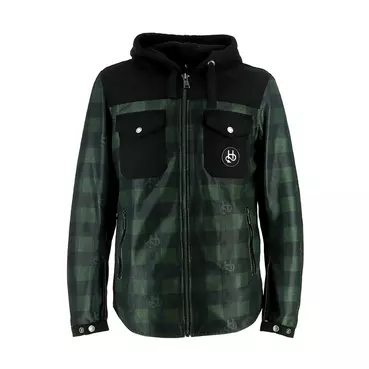 Helstons Wood Air Canvas мотокуртка Black Green Зеленый