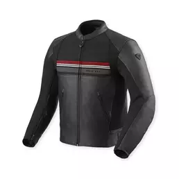 Rev'it Mile 2 Leather мотокуртка Black Red Красный