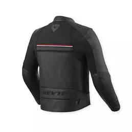 Rev'it Mile 2 Leather мотокуртка Black Red Красный
