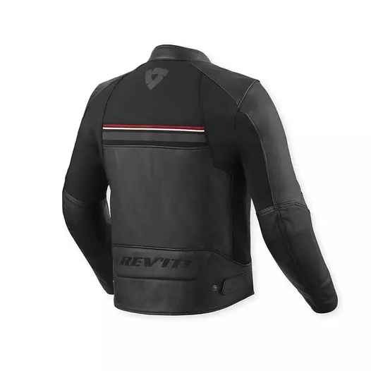 Rev'it Mile 2 Leather мотокуртка Black Red Красный