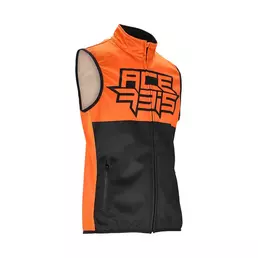 Acerbis Softshell Linear Gilet Black Orange Оранжевый