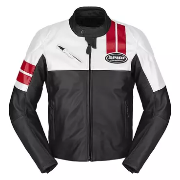 Spidi Roar Leather мотокуртка White Red Белый