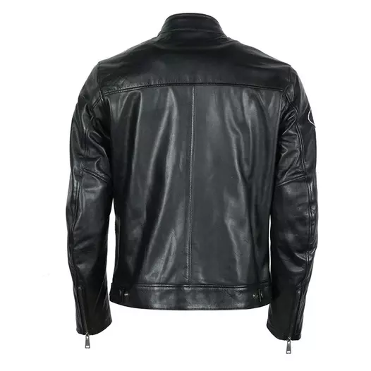 Helstons Race Rag Leather мотокуртка Black Черный