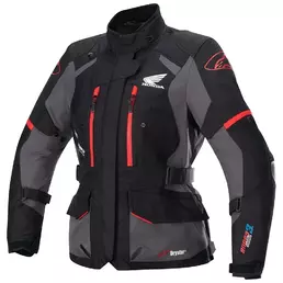 ALPINESTARS Honda Stella Andes V3 Drystar® jacke Black / Tar / Grey / Bright / Red