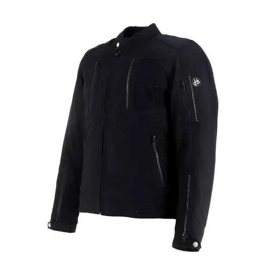 Helstons Puma Toile Canvas мотокуртка Black Черный