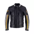 Helstons Vulcan Leather мотокуртка Black Yellow Черный (размер: s)