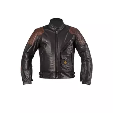 HELSTONS Chuck lederjacke noir/marron