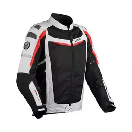 Dane Solskin мотокуртка Black Light Grey Red Красный (размер: m)