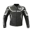 Berik Lj 9063 Leather мотокуртка Black White Черный