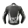 Berik Lj 9063 Leather мотокуртка Black White Черный