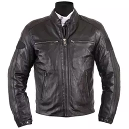 Helstons Ace Rag Leather мотокуртка Black Черный
