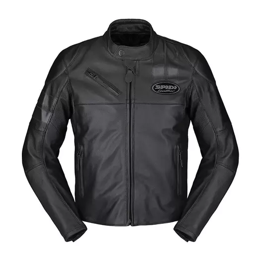 Spidi Roar Leather мотокуртка Ice Черный (размер: 46)