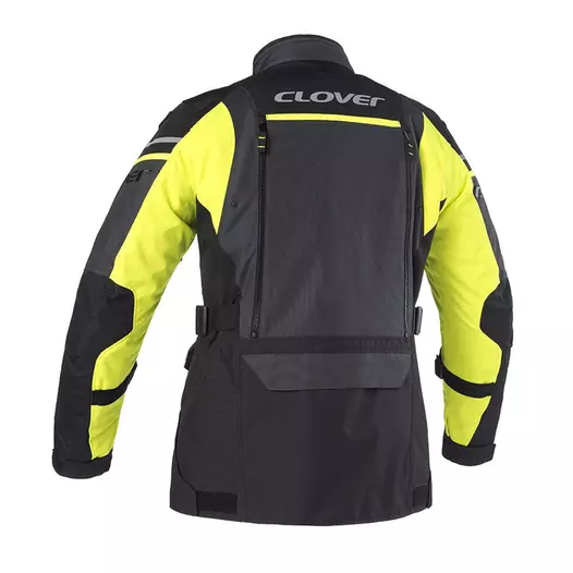 Clover Outland 2 Wp мотокуртка Dark Grey Yellow Серый