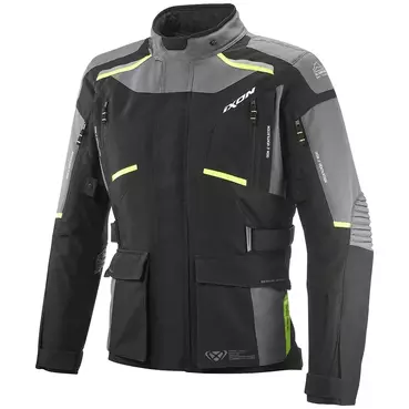 IXON Midgard jacke Black / Grey / Bright Yellow