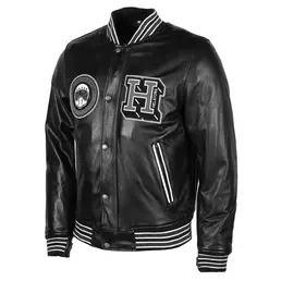 Helstons Leather мотокуртка College Rag Black Черный