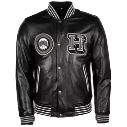 Helstons Leather мотокуртка College Rag Black Черный