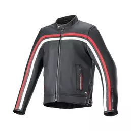 Alpinestars Dyno Leather мотокуртка Black Red Красный (размер: s)