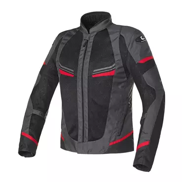 Clover Airjet 5 Lady мотокуртка Dark Grey Red Красный