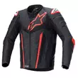 Alpinestars Fusion Leather мотокуртка Black Red Fluo Красный (размер: 50)