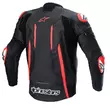 Alpinestars Fusion Leather мотокуртка Black Red Fluo Красный