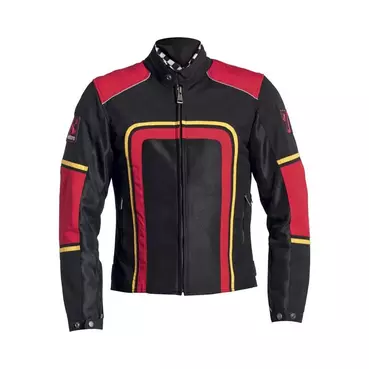 Helstons Austin мотокуртка Black Red Yellow Красный