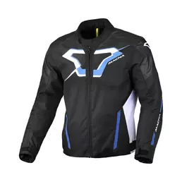 Macna Tazar 2.0 мотокуртка Black White Blue Синий