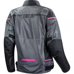 Ls2 Riva Lady мотокуртка Black Dark Grey Pink Серый