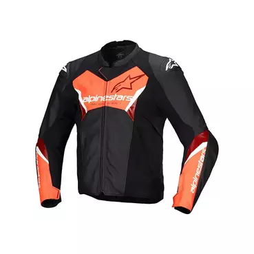 Alpinestars Faster V3 Leather мотокуртка Red Красный