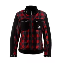Helstons Genesis Air Canvas Lady мотокуртка Red Красный