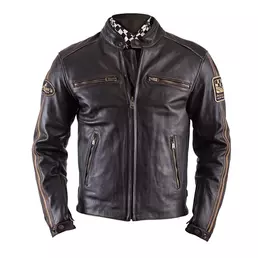 Helstons Ace Cuir Oldies Leather мотокуртка Brown Коричневый