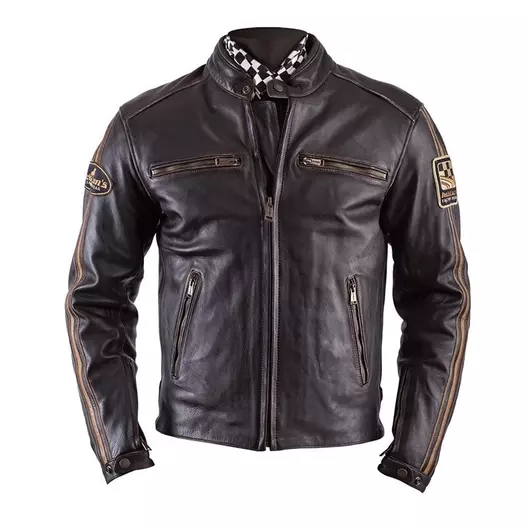 Helstons Ace Cuir Oldies Leather мотокуртка Brown Коричневый (размер: m)