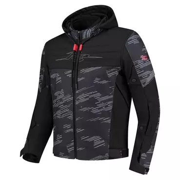 RUSTY STITCHES Liam jacke Black / Grey / Red