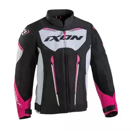 Ixon Striker Air Kid мотокуртка Black White Fuchsia Розовый (размер: 14ans)