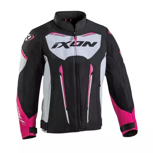 Ixon Striker Air Kid мотокуртка Black White Fuchsia Розовый (размер: 14ans)