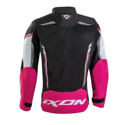 Ixon Striker Air Kid мотокуртка Black White Fuchsia Розовый