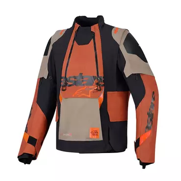 Alpinestars Halo Pro Drystar Xf Laminated мотокуртка Walnut Красный