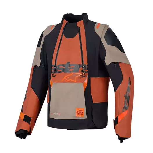 Alpinestars Halo Pro Drystar Xf Laminated мотокуртка Walnut Красный (размер: m)