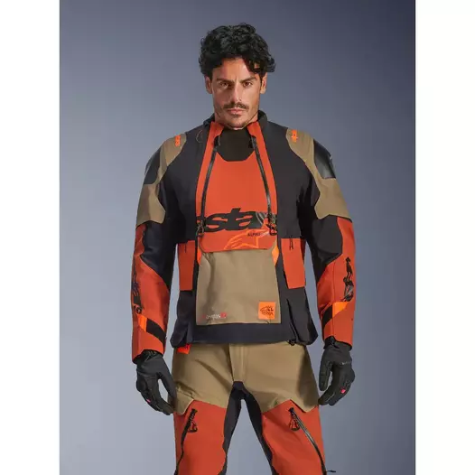 Alpinestars Halo Pro Drystar Xf Laminated мотокуртка Walnut Красный