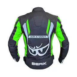 Berik Mesh Air мотокуртка Black Green Fluo