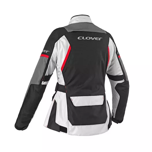 Clover Scout 4 Wp Lady мотокуртка Grey Red Серый