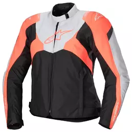 ALPINESTARS Stella T-Jaws V4 WP jacke Black / Ice Grey / Fluo Coral