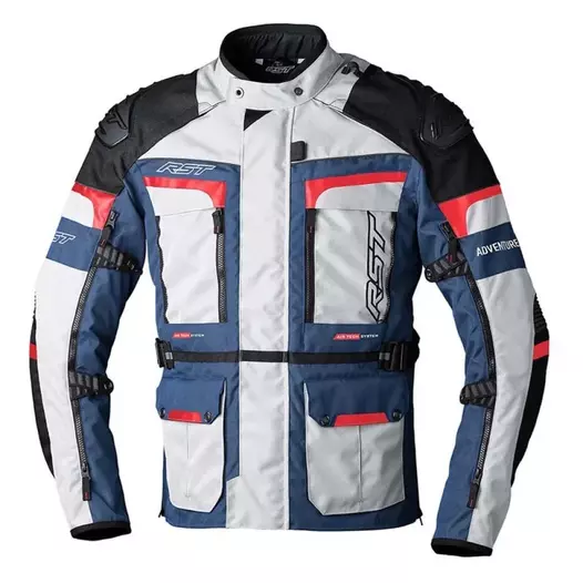RST Pro Series Adventure-X CE jacke Silver / Blue / Red