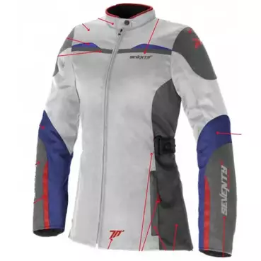 SEVENTY DEGREES SD-JC59 WP jacke Ice / Red / Blue
