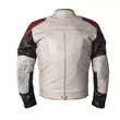 Helstons Tracker Leather мотокуртка White Black Red Белый