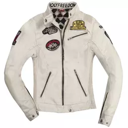 Women's Holyfreedom Waxed Off мотокуртка White Белый