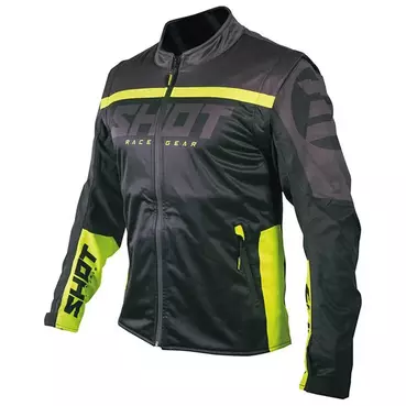 SHOT Softshell Lite 2.0 jacke Black / neon yellow