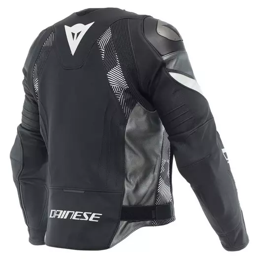 Dainese Avro 5 Leather мотокуртка Black White Белый